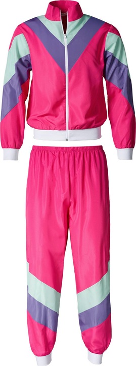 Actual product image tectake Men's Fancy Dress Costume - Retro Tracksuit (M)