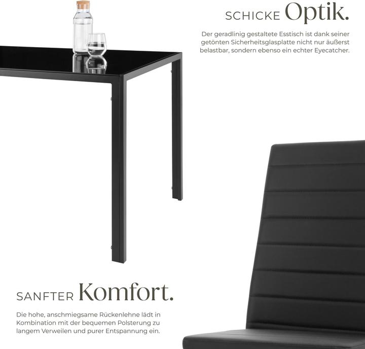 Produktbild tectake Essgruppe Berlin (Glas)