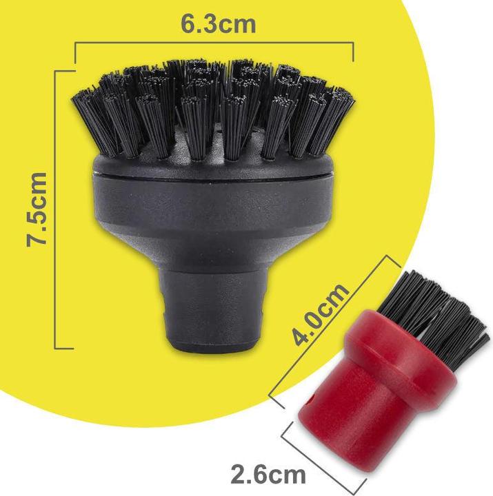 Produktbild Hermex 5-tlg. Alternatives Bürsten-Set für Kärcher Dampfreiniger SC1/SC2/SC3/SC4/SC5/SC7