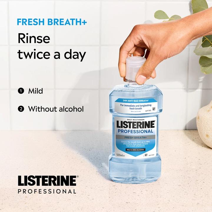 Produktbild Listerine Mundwasser Professional Fresh Breath+ 500 ml (500 ml, Mundwasser)