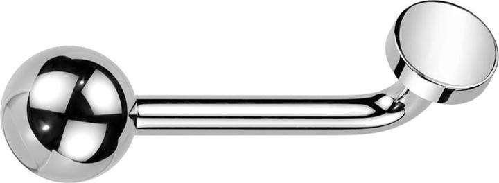 Immagine prodotto Star Piercing Barbell L curvo filo interno argento con sfera argento e disco argento (Titanio, senza ottone)