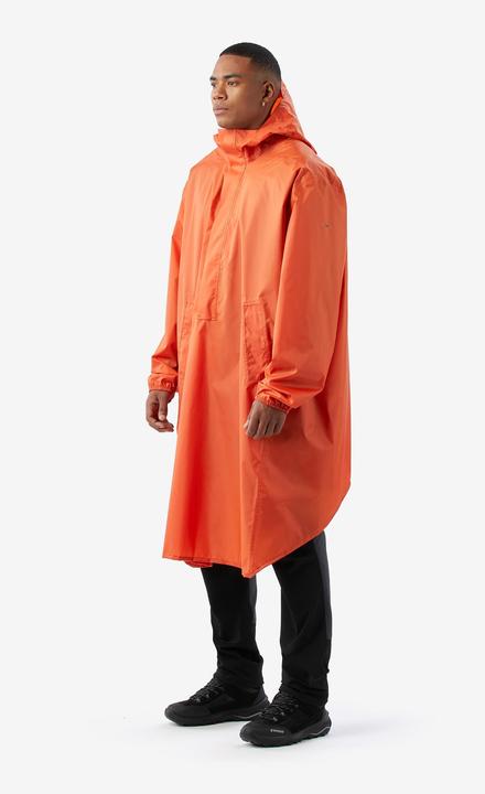 Actual product image Forclaz Poncho Regencape 60 l Wandern - MT500 orange (XL)