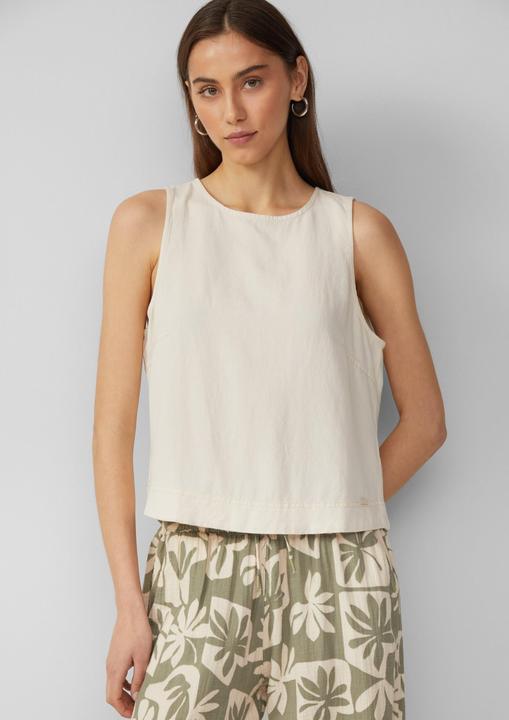 Immagine prodotto s.Oliver Bluse Leinenmix-Blusentop | QS x Sarah & Tini (32)