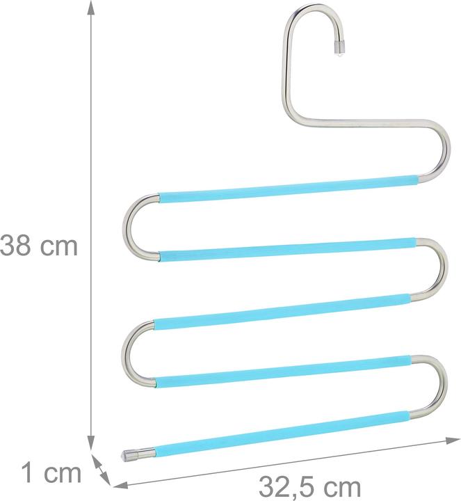Actual product image Relaxdays 4x multiple trouser hangers (1 x)