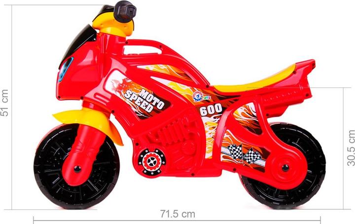 Actual product image Technok running motorbike red