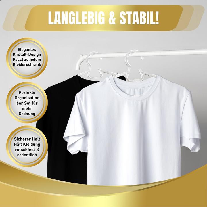 Productafbeelding DecoBella Set van 6 kleerhangers (6 x)