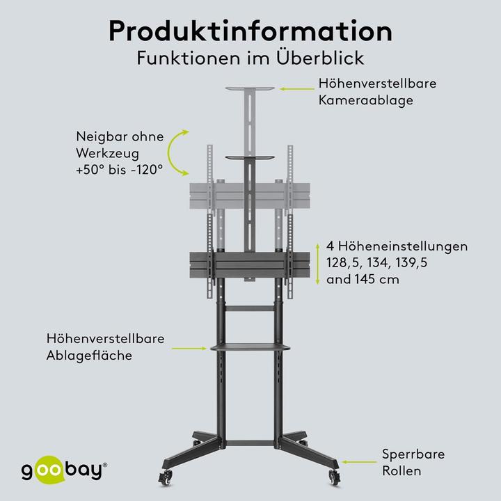 Image du produit Goobay Présentoir TV Pro taille L (70", 50 kg)