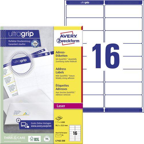 Image du produit Avery Étiquettes d'adresse L7162-250 Blanches