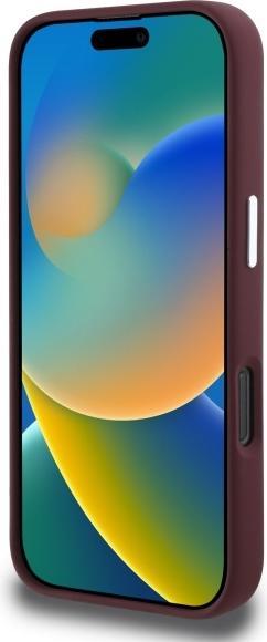 Actual product image Lacoste LCHMP16XSMAR iPhone 16 Pro Max 6.9" bordeaux hardcase Silicone Croco Logo MagSafe (Apple iPhone 16 Pro Max)