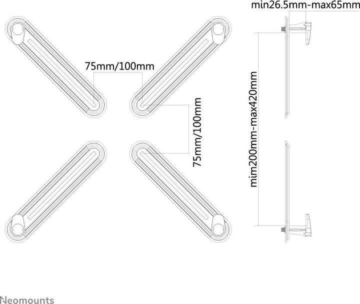 Actual product image Neomounts Fpma-Vesanon (Wall, Table, 27")