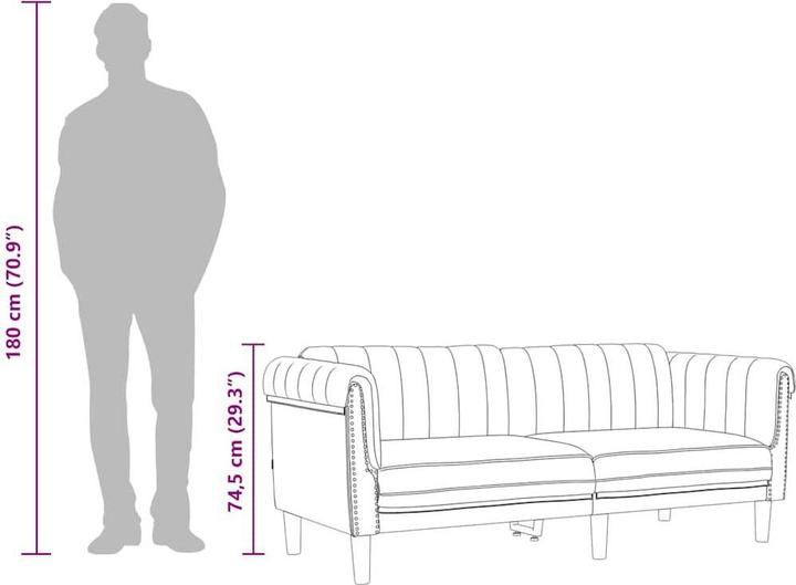 Actual product image vidaXL Juliun (2 person sofa)