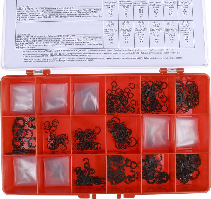 Produktbild RS PRO Federringsortiment brüniert bis 10mm