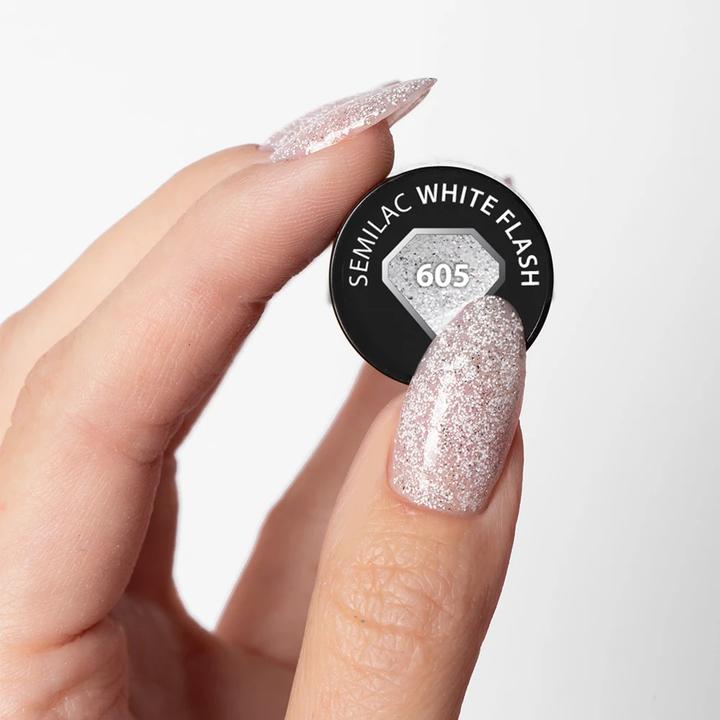 Produktbild Semilac White Flash (White Flash, UV-Gel Lack)