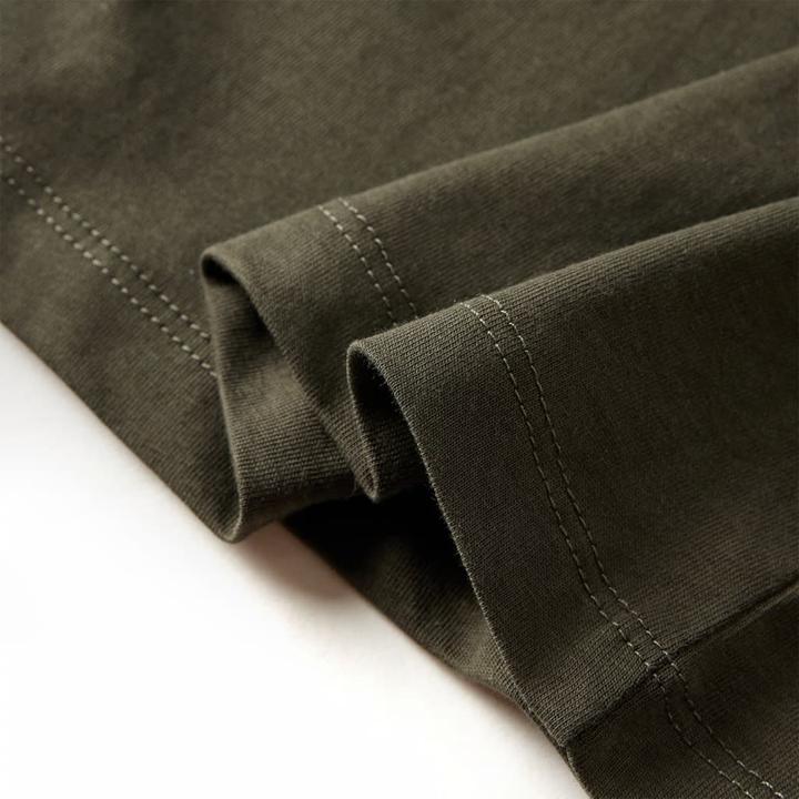 Immagine prodotto vidaXL Camicia a maniche lunghe da bambino kaki 116,Materiale: 100 (116)