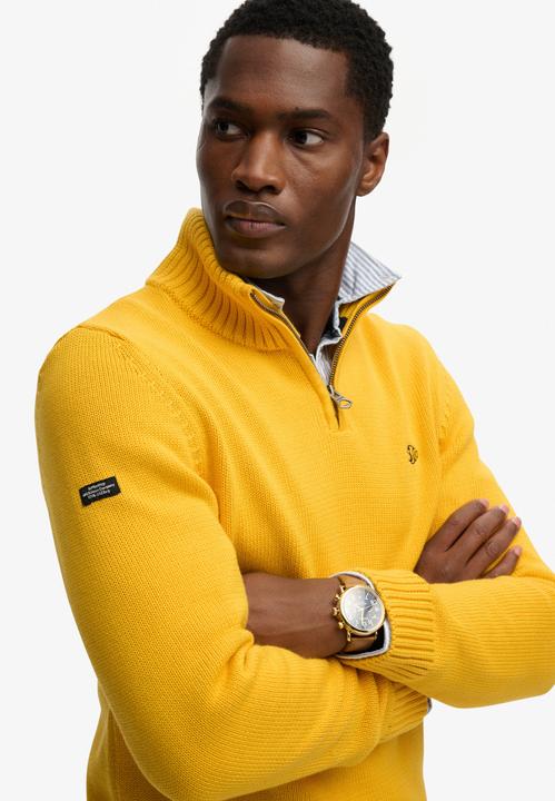Produktbild Superdry Pullover mit Stehkragen aus Strick und Baumwolle (M)