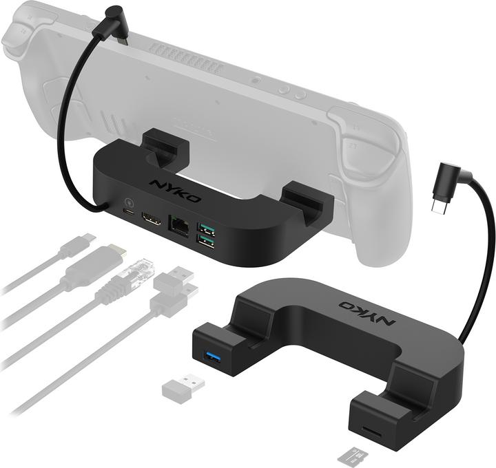 Nyko Steam Deck Power Dock 7-In-1 Usb-C Docking Station (PC)
