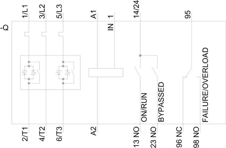 Produktbild Siemens SIRIUS SOFT STARTER, S2,45A,24V AC/DC