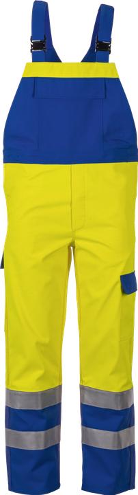 Produktbild Planam unisex Warnschutz-Latzhose MAJOR PROTECT warngelb, kornblau Grösse 64 (64, 64)
