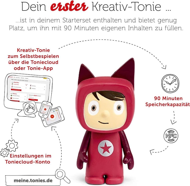 Image du produit Tonies Toniebox starter set berry (ton créatif) (Allemand)