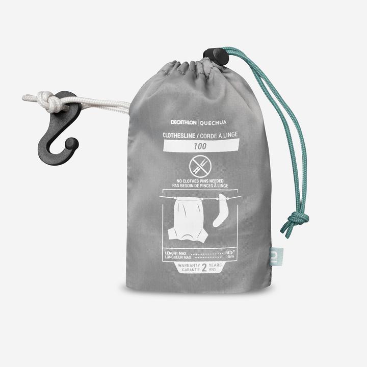 Actual product image Quechua Clothesline camping 5 m polypropylene (22 m)