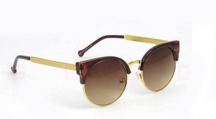 Actual product image Hermex Vintage Retro 80s Sunglasses UV400 - Brown MOKKA