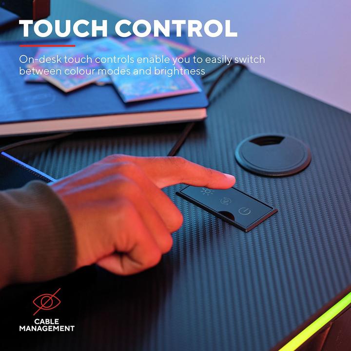 Produktbild Trust GXT 709 Luminus Gaming LED-Schreibtisch