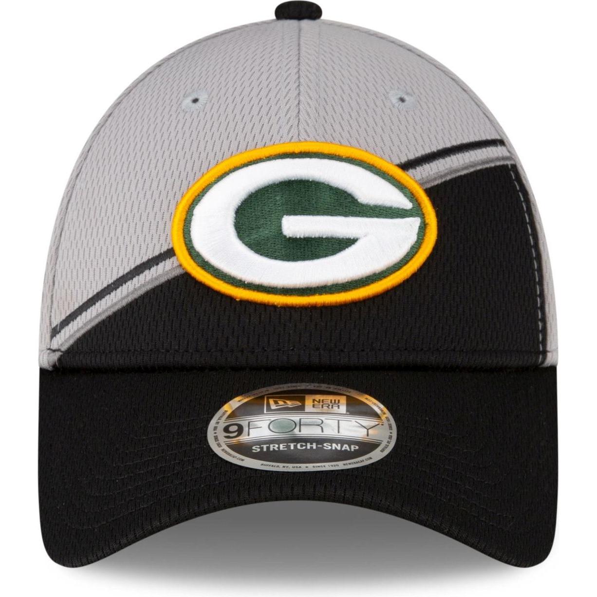 Thumbnail - New Era, Herren, Cap, 9Forty Stretch Cap Sideline 2023 Green Bay Packers, Grau, (One Size)