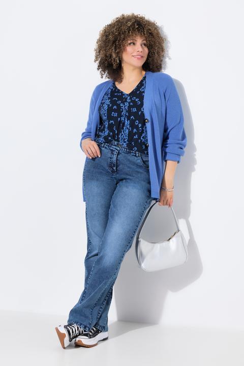 Produktbild Ulla Popken Jeans Mandy, Ziernähte, weites Bein, recycelt (42)