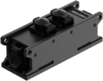 Actual product image Contrik 1027452 1 socket outlet distributor black