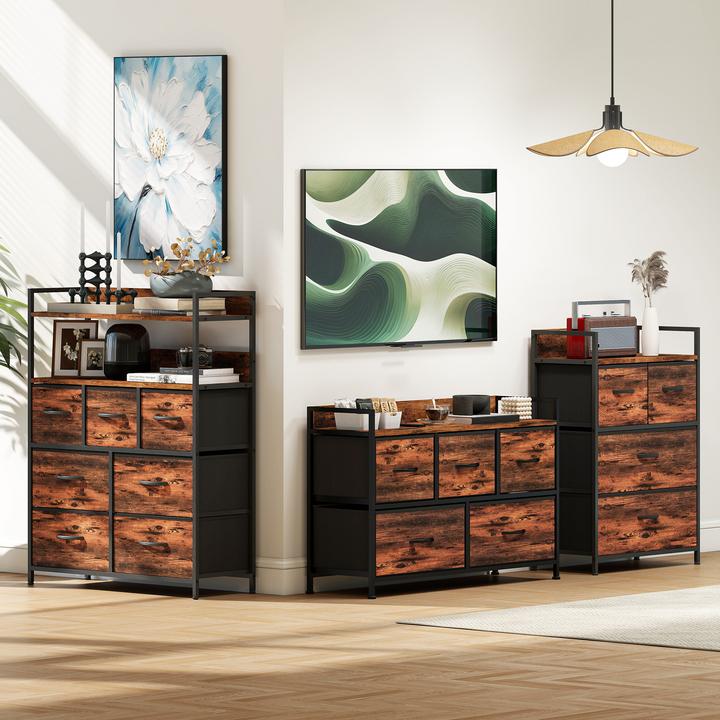 Image du produit Homcom Commode (98 x 29 x 63 cm)