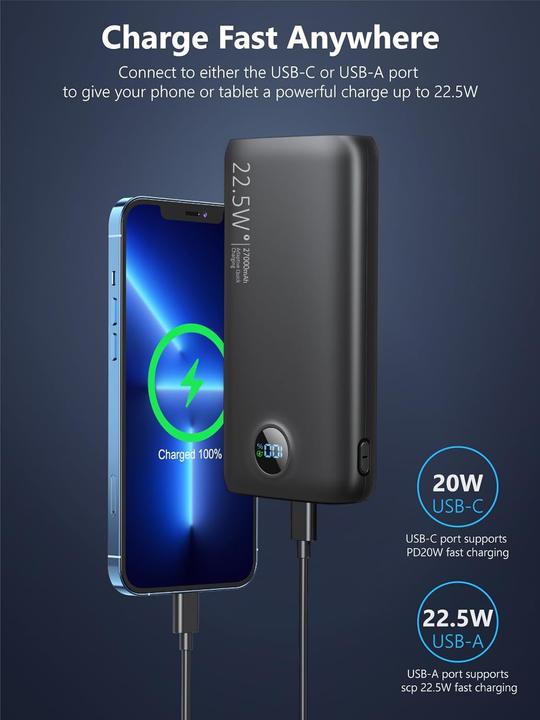 Produktbild Snomh P58D (27000 mAh, 22.50 W, 22.50 Wh)