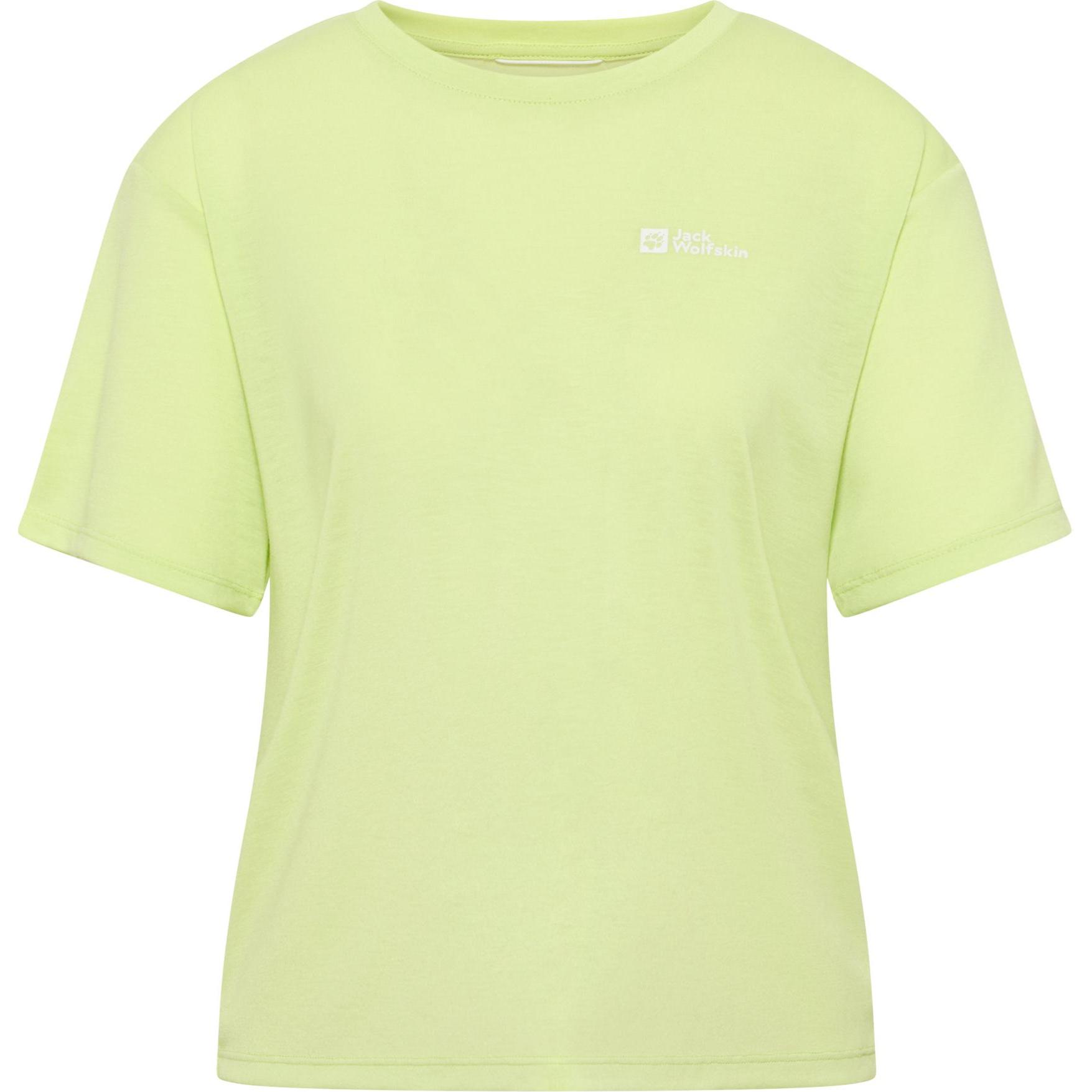 Jack Wolfskin, Damen, Sportshirt, Vonnan Crop T W (XL), Grün, XL