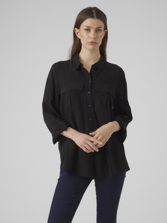 Actual product image Vero Moda VMVILMA L/S FOLD UP SHIRT WVN EXC Shirt (XS)