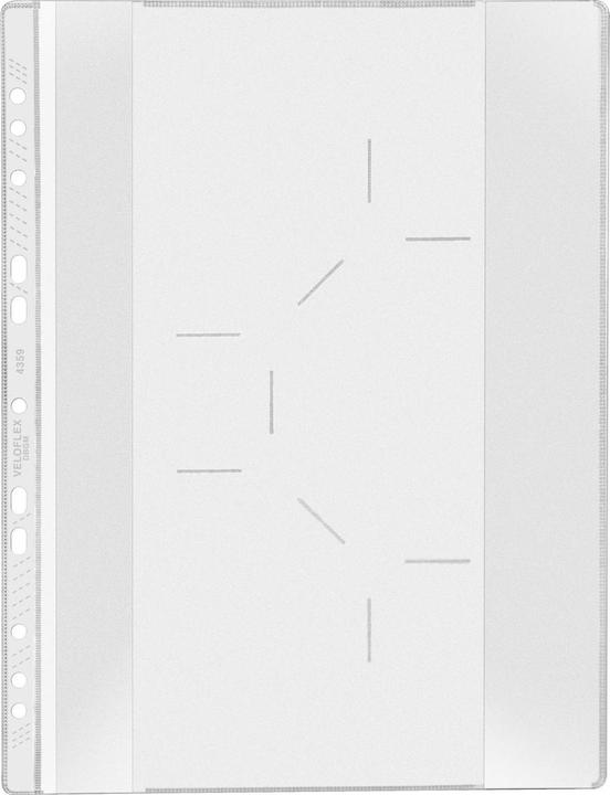 Veloflex CD/DVD sleeve 23 x 30,7 cm (W x H) polypropylene transparent 10 pcs./pack. (3 GB)