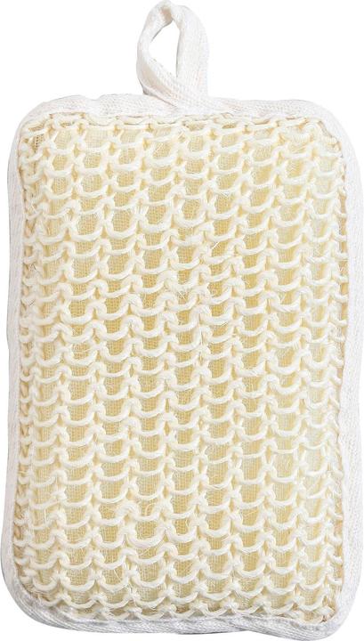 Image du produit MSV Éponge exfoliante en sisal 18.5 x 10.5 cm, Blanc