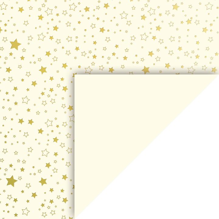 Actual product image Heyda Golden Stars" motif cardboard, 50 x 70 cm (240 g/m², 1 x)
