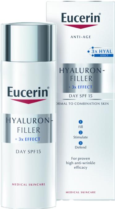 Actual product image Eucerin Hyaluron-Filler + 3x Effect (50 ml, Day cream, SPF 15)