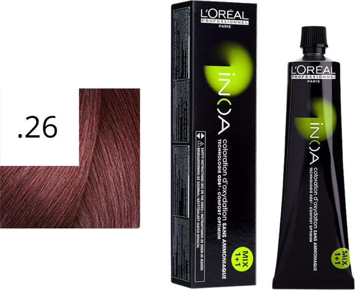 Actual product image L'Oréal Professionnel Inoa (8.21 light blonde irise ash high resist)