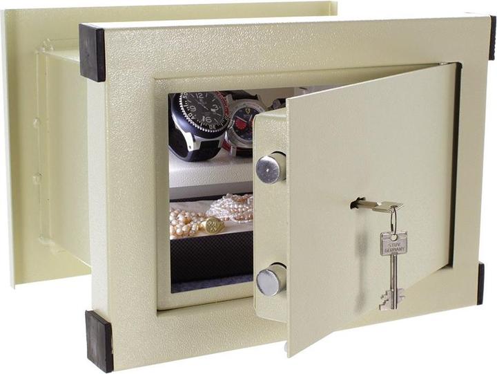 Produktbild Rottner Wandtresor WN 26 Doppelbartschloss (9.96 l)