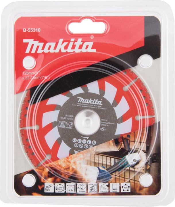 Actual product image Makita Diamond cutting disc with 125 mm diameter.