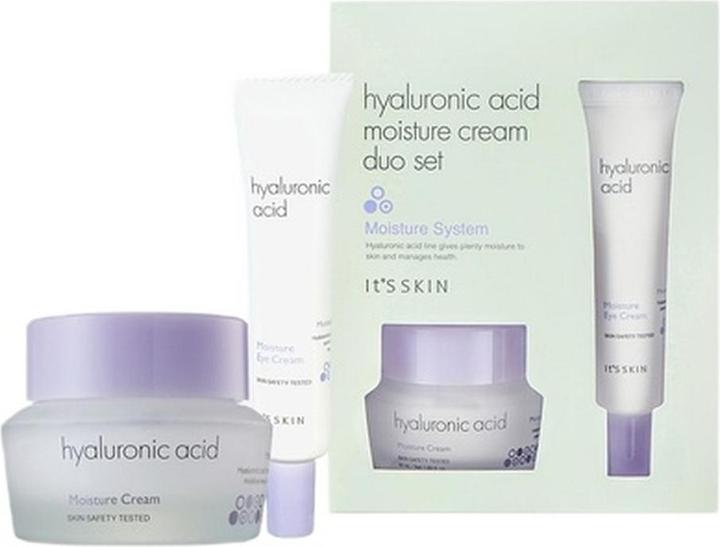 Image du produit Skin Gin Its Skinset Hyaluronic Acid Moisture Face Cream 50ml et Eye Cream 25ml (Kit de soins du visage)