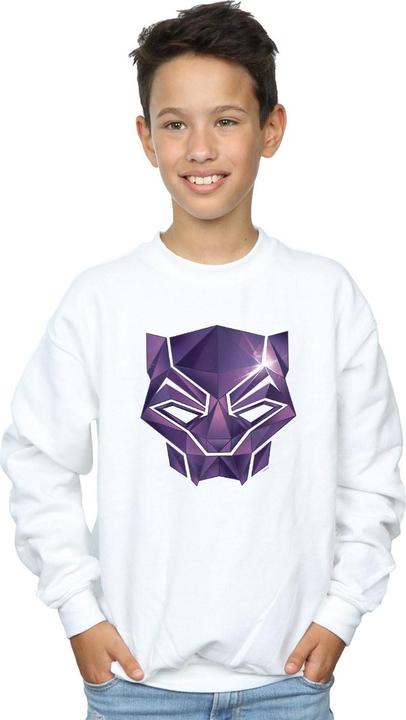 Produktbild Avengers Infinity War Black Panther Geometric Sweatshirt Jungen (140, 146)