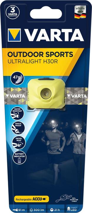Actual product image Varta Ultralight H30R (300 lm)