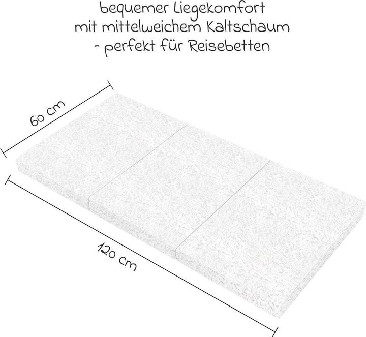 Produktbild Alvi Reisebettmatratzen Reisebettmatratze Komfort - 60 x 120 cm / (120 x 60 cm)
