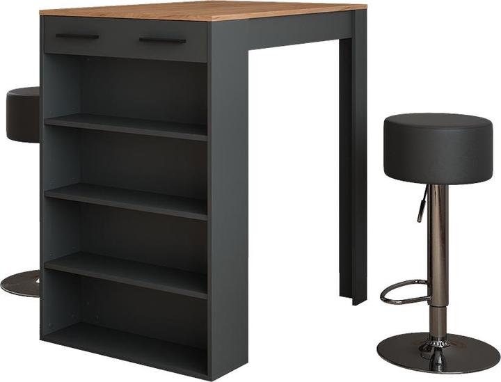 Charcoal, Gold power oak