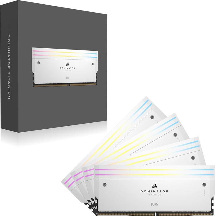Actual product image Corsair Dominator Titanium RGB (4 x 16GB, 6400 MHz, DDR5 RAM, DIMM)
