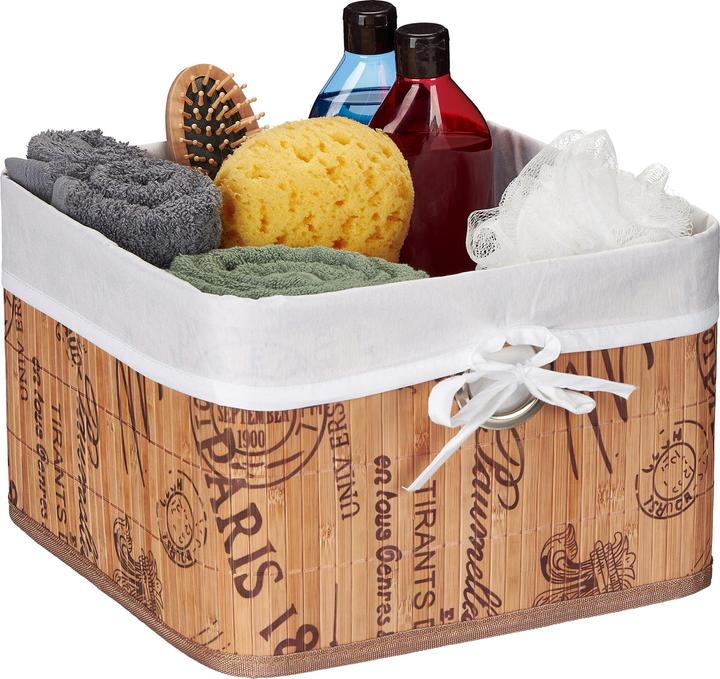 Actual product image Relaxdays storage basket (1 x, 31 x 31 x 20 cm)