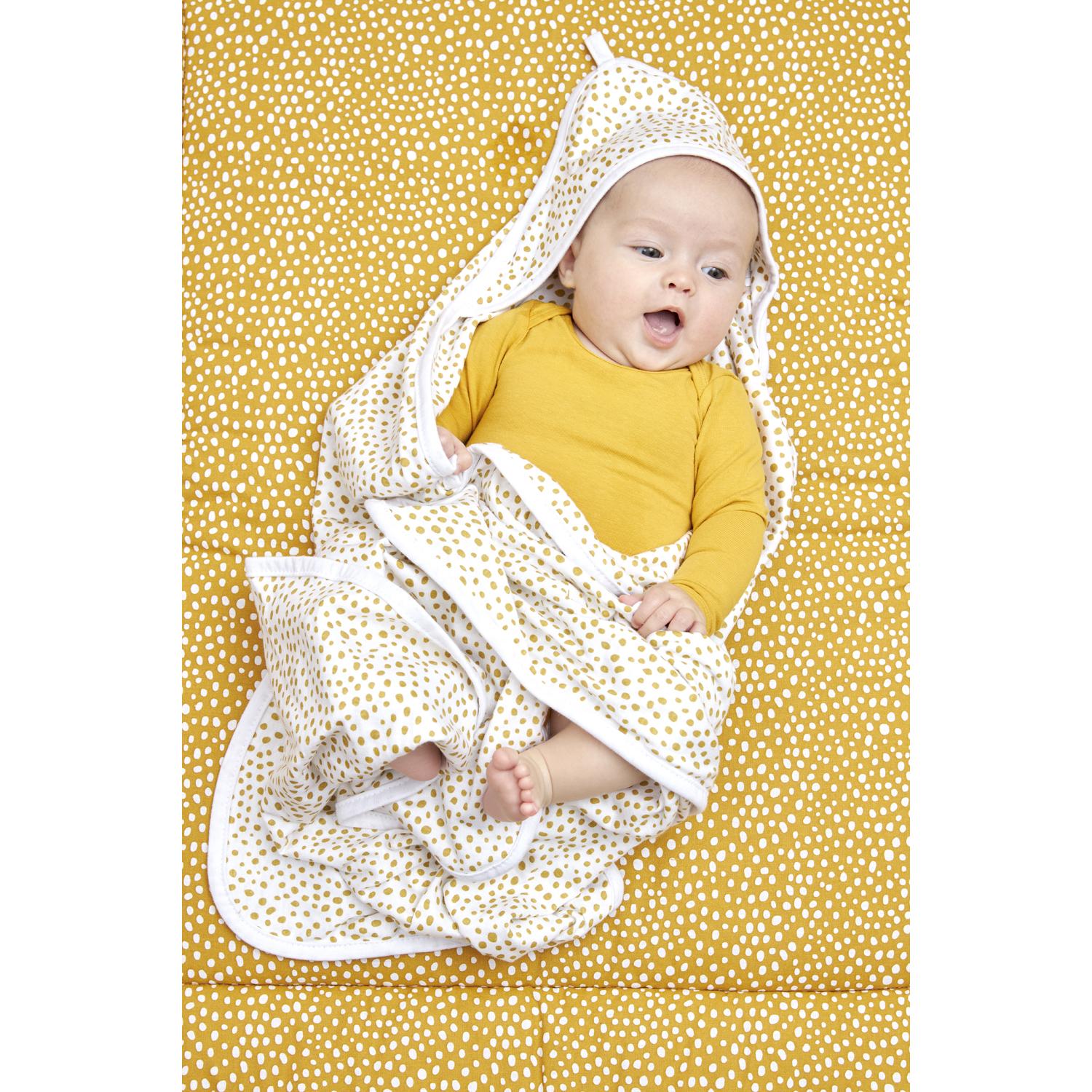 Thumbnail - Meyco, Babybadetuch, Kaputzentuch 2-pack Basic jersey Cheetah honey gold