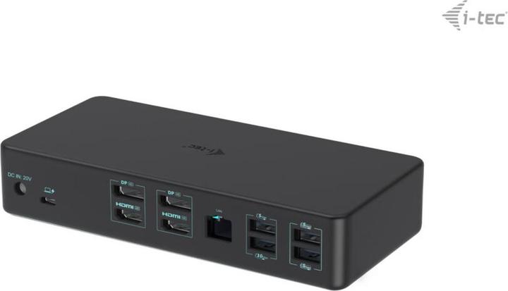 Produktbild i-tec Cadual4kdockpd2 (USB-C, Thunderbolt, 13 Ports)