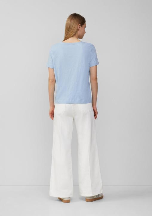 Immagine prodotto S.Oliver T-Shirt T-Shirt aus Flammgarn mit V-Ausschnitt (38)